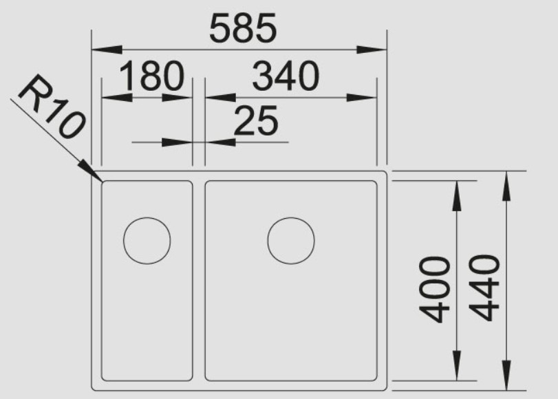 Blanco -  Claron 340/180-IF Paslanmaz Çelik Eviye