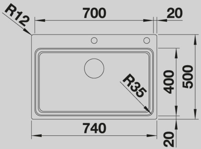 Blanco -  Etagon 700-IF/A - Paslanmaz Çelik Eviye