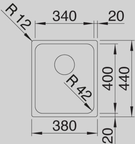 Blanco -  Solis 340-IF - Paslanmaz Çelik Eviye