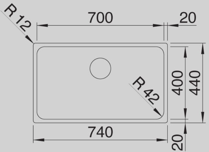 Blanco -  Solis 700-IF - Paslanmaz Çelik Eviye