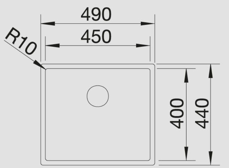Blanco -  Claron 450 - IF - Paslanmaz Çelik Eviye