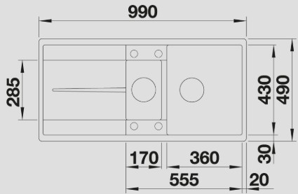 Blanco -  Metra 6 S -F - Silgranit Eviye