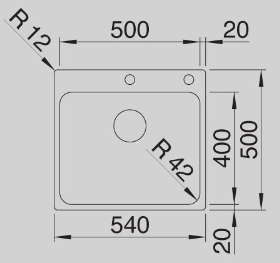 Blanco -  Solis 500-IF/A - Paslanmaz Çelik Eviye