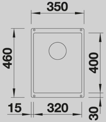 Blanco -  Subline 320-U - Silgranit Eviye