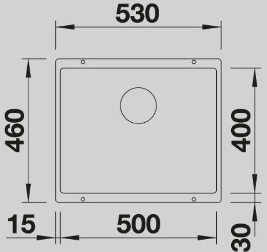 Blanco -  Subline 500-U - Silgranit Eviye