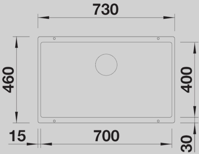 Blanco -  Subline 700-U - Silgranit Eviye