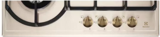EGH6343RON - Electrolux - 60 cm Gazlı Döküm Izgaralı WOK Rococo Krem Emaye Rustik Ankastre Ocak