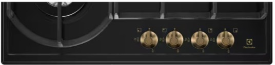 EGH6343ROR - Electrolux - 60 cm Gazlı Döküm Izgaralı WOK Rococo Siyah Emaye Rustik Ankastre Ocak