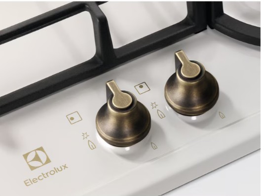 EGH6343ROR - Electrolux - 60 cm Gazlı Döküm Izgaralı WOK Rococo Siyah Emaye Rustik Ankastre Ocak