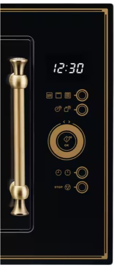 EMT25203OK - Electrolux - 600 Serisi Izgaralı Rococo Siyah Cam Rustik Ankastre Mikrodalga Fırın