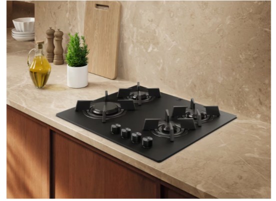 KGG643723L - Electrolux - 700 Serisi 60 cm Gazlı Siyah Mat Cam Ankastre Ocak