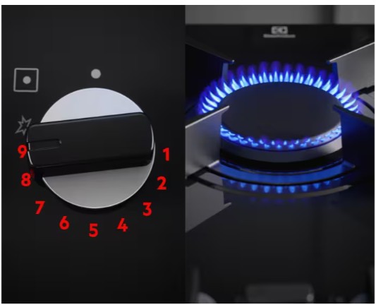KGG643723L - Electrolux - 700 Serisi 60 cm Gazlı Siyah Mat Cam Ankastre Ocak