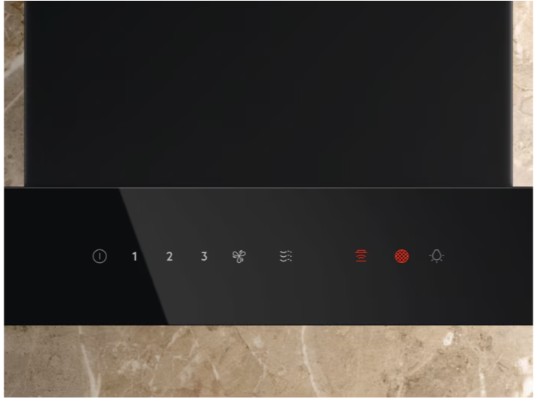 LFT819K - Electrolux - 700 Serisi Breeze 730 m³/h 90 cm Duvar Tipi Mat Siyah T Tasarım Davlumbaz