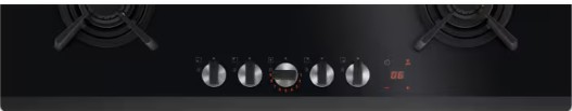 KGG953753K - Electrolux - 800 Serisi FlameLight 90 cm Gazlı Siyah Cam Ankastre Ocak