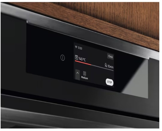 KOBAS3XT - Electrolux - 800 Serisi SteamPro MealAssist Kademeli Buhar Kontrollü Buharlı Temizleme Sistemli Wi-Fi 70 lt Mat Siyah Ankastre Fırın