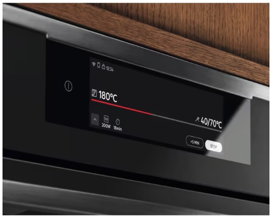 KVLAE2ST - Electrolux - 900 Serisi CombiQuick® ProAssist Mikrodalgalı Wi- Fi 44 lt Mat Siyah 45 cm Kompakt Ankastre Fırın