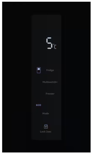 ELT9VE52M0 - Electrolux - 900 Serisi MultiSwitch+ 4 Kapılı 522 lt Net Siyah Cam No Frost Buzdolabı