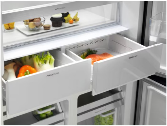ELT9VE52M0 - Electrolux - 900 Serisi MultiSwitch+ 4 Kapılı 522 lt Net Siyah Cam No Frost Buzdolabı