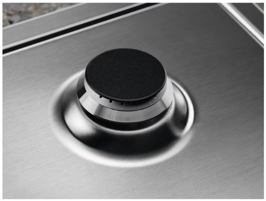 KGS75362XX - Electrolux - EasyClean yüzeyli 75 cm Gazlı Döküm Izgaralı WOK Inox Ankastre Ocak