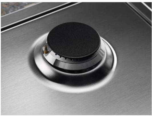 KGS75362XX - Electrolux - EasyClean yüzeyli 75 cm Gazlı Döküm Izgaralı WOK Inox Ankastre Ocak