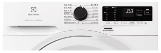 EWZF549WT - Electrolux - Saffron 500 Serisi 9 kg 1400 devir Çamaşır Makinesi