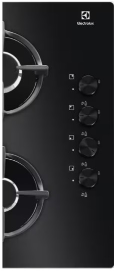 KGG6407K - Electrolux - SpeedBurner 60 cm Gazlı Döküm Izgaralı Siyah Cam Ankastre Ocak